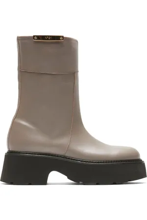 Nº21 Logo-plaque leather boots