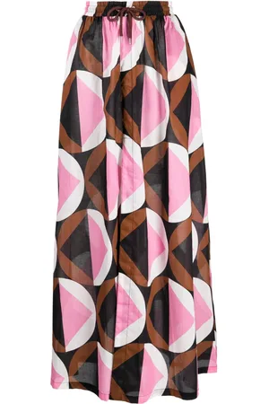Cynthia Rowley Graphic-print high-waist skirt