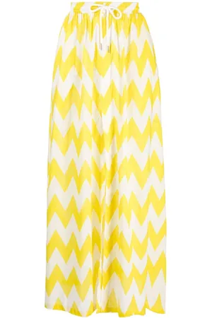 Cynthia Rowley Graphic-print high-waist skirt