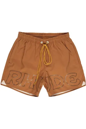 Rhude Mens Black Snakeskin-Print Mid-Rise Swim Shorts M