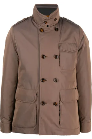 MOORER Double-breasted padded jacket