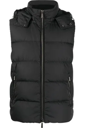 MOORER High-neck padded gilet