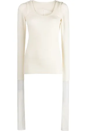 Muller Of Yoshiokubo Layered fine-ribbed jumper