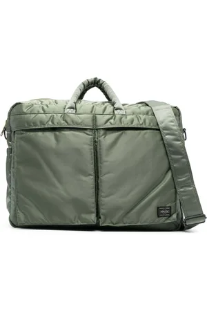 Porter-Yoshida & Co. Two Tone Rectangle Belt Bag - Green