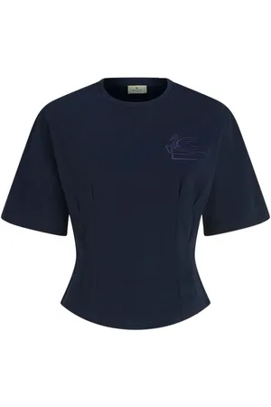Etro Pegaso-appliqué cotton T-shirt