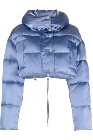 P.A.R.O.S.H. Padded satin-finish cropped jacket