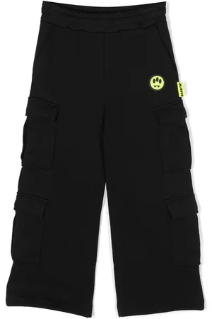 BARROW Smiley-face cotton cargo trousers