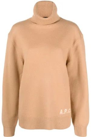 A.P.C. Edward logo-intarsia wool jumper