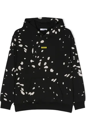 Msgm Logo-print cotton hoodie