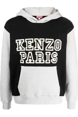 Kenzo Colour-block stretch-cotton hoodie