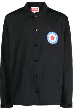 Kenzo Target logo-stamp shirt jacket