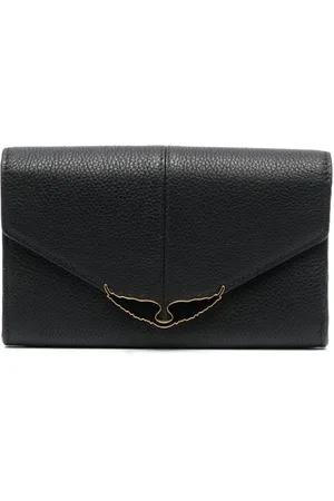 Zadig & Voltaire Borderline folded leather wallet Preto