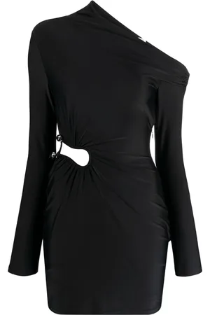 Self-Portrait Cut-out asymmetric minidress