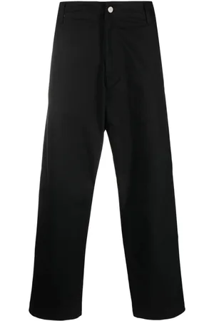Emporio Armani Wide-leg cotton trousers
