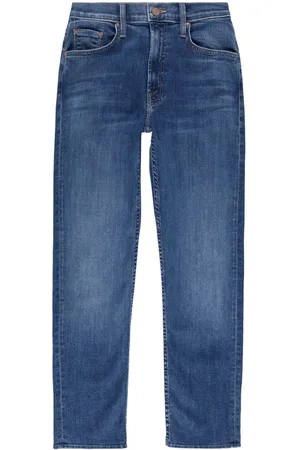 Mother Rider mid-rise cropped jeans
