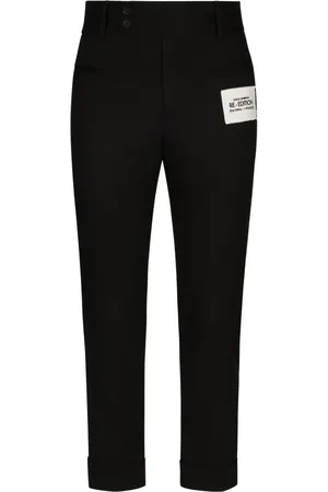 Dolce & Gabbana Pressed-crease cropped trousers