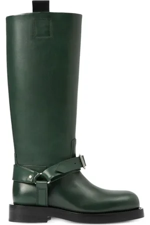 Burberry Saddle knee-high leather boots