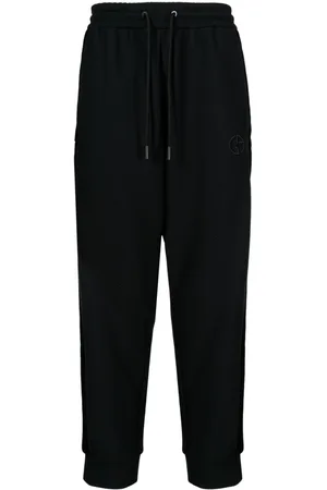 Giorgio Armani Logo-embroidered tapered track pants