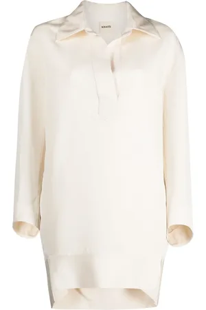 Khaite Kal silk shirtdress