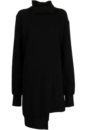 YOHJI YAMAMOTO Asymmetric long-sleeve minidress