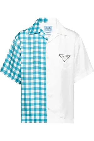 Prada Double Match silk twill shirt
