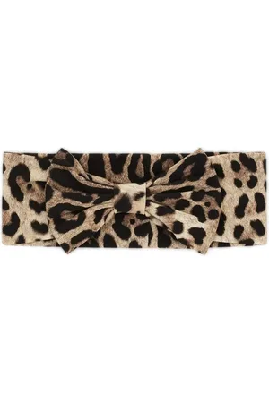 Dolce & Gabbana Interlock leopard-print headband