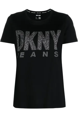 DKNY Stud-embellished short-sleeve T-shirt