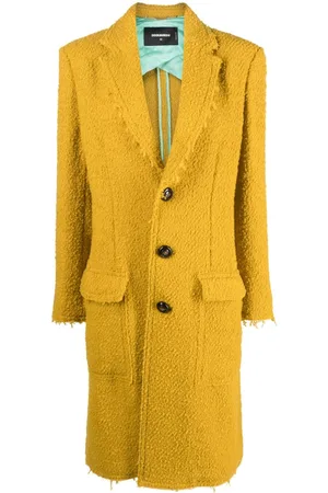 Dsquared2 Single-breasted bouclé trench coat