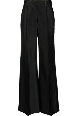 Black Paisley-jacquard flared-leg trousers, Zimmermann