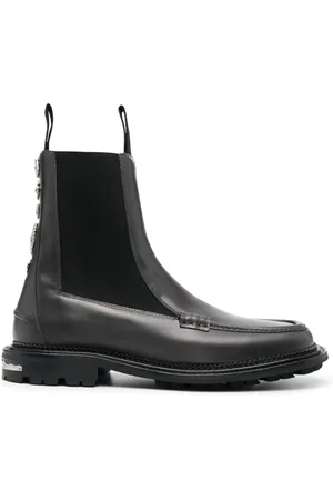 TOGA VIRILIS Side Gore ankle leather boots