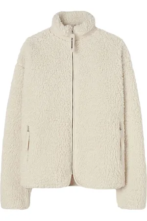 Jil Sander Faux-shearling zipped cardigan