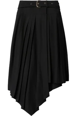 OFF-WHITE Tech Drill pleated asymmetric skirt