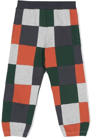 Stella McCartney Checked organic cotton track pants