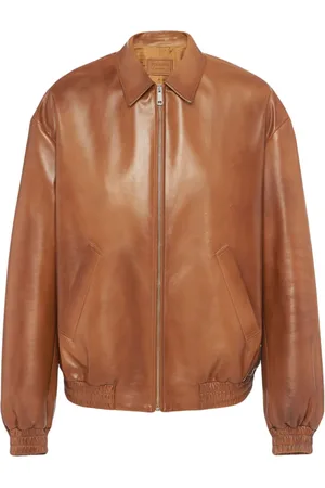 Prada Nappa-leather bomber jacket