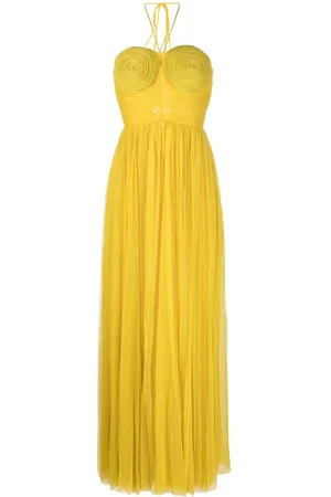 Ana Radu Halterneck pleated gown