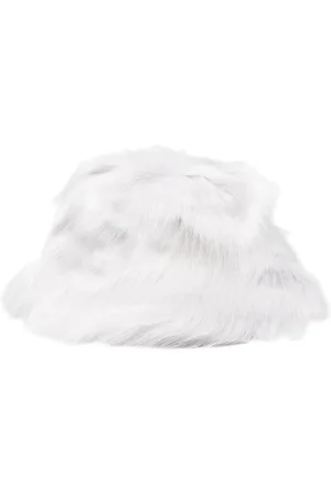 Patrizia Pepe Faux-fur wide-brim bucket hat