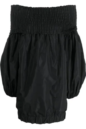 Patou Off-shoulder puff-sleeve dress