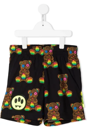 BARROW Teddy-print cotton shorts