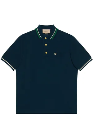 Gucci Men's Olive Green GG Polo Shirt S/M Gucci