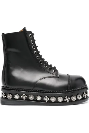 TOGA PULLA Stud-embellished leather boots