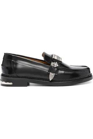 TOGA VIRILIS Buckle-detail leather loafers