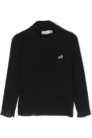 MONNALISA Logo-embellished roll-neck T-shirt