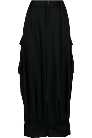 YOHJI YAMAMOTO Drop-crotch wool trousers