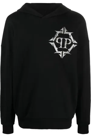 Philipp Plein Chrome logo-print hoodie