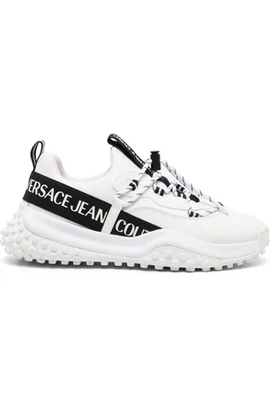 VERSACE Logo-print lace-up sneakers