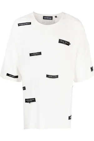 MOSTLY HEARD RARELY SEEN Logo-patches knitted cotton T-shirt
