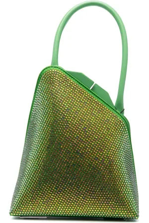 The Attico 6PM Geometric Leather Tote Bag - Farfetch