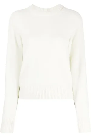 SHANG XIA Cut-out crew-neck jumper