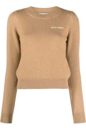 Palm Angels Logo-embroidered merino-blend jumper