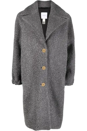 Patou Puff-sleeve single-breasted coat